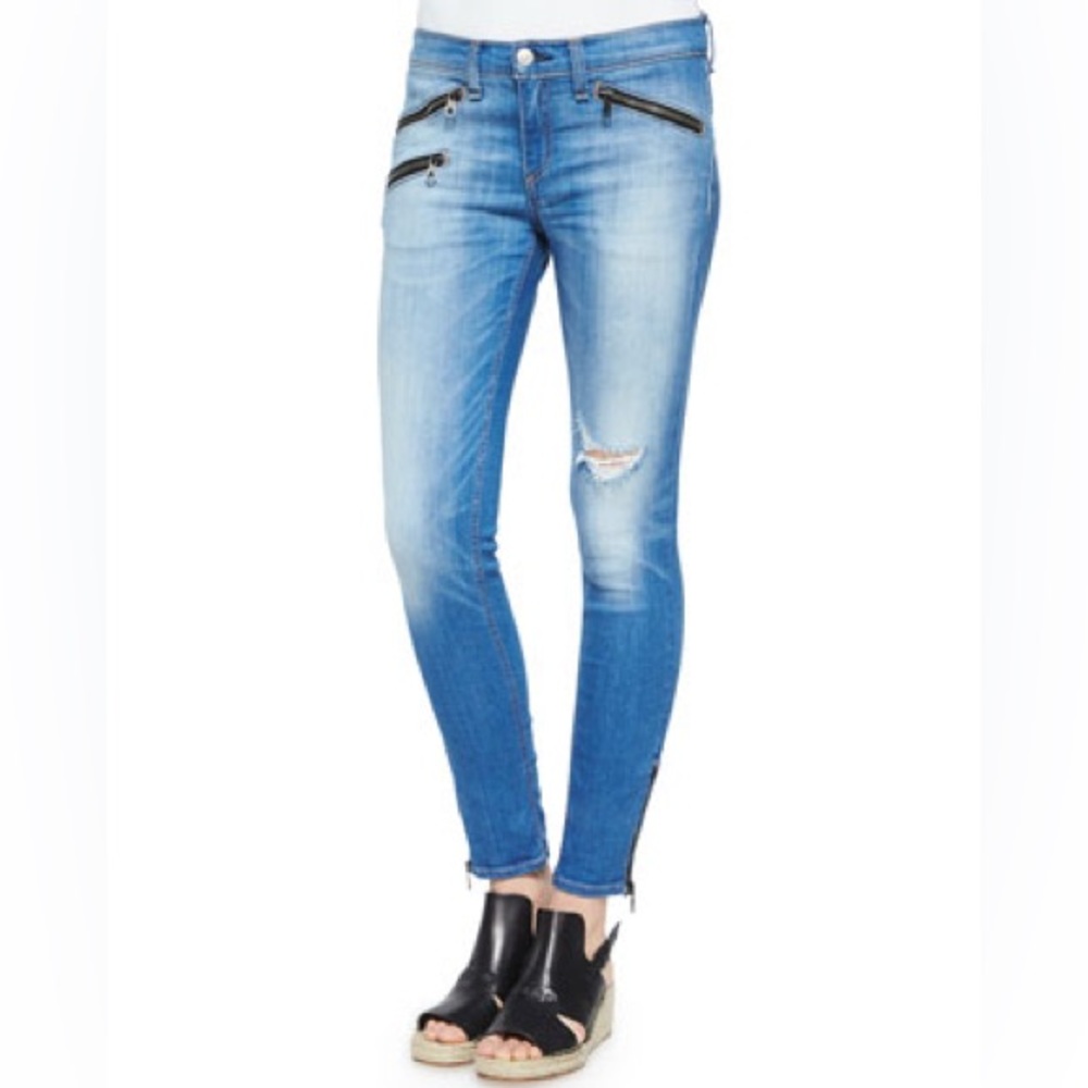 Rag & Bone/JEAN
RBW 23 Kilbowie Distressed Zip Skinny Jeans - Picture 1 of 9